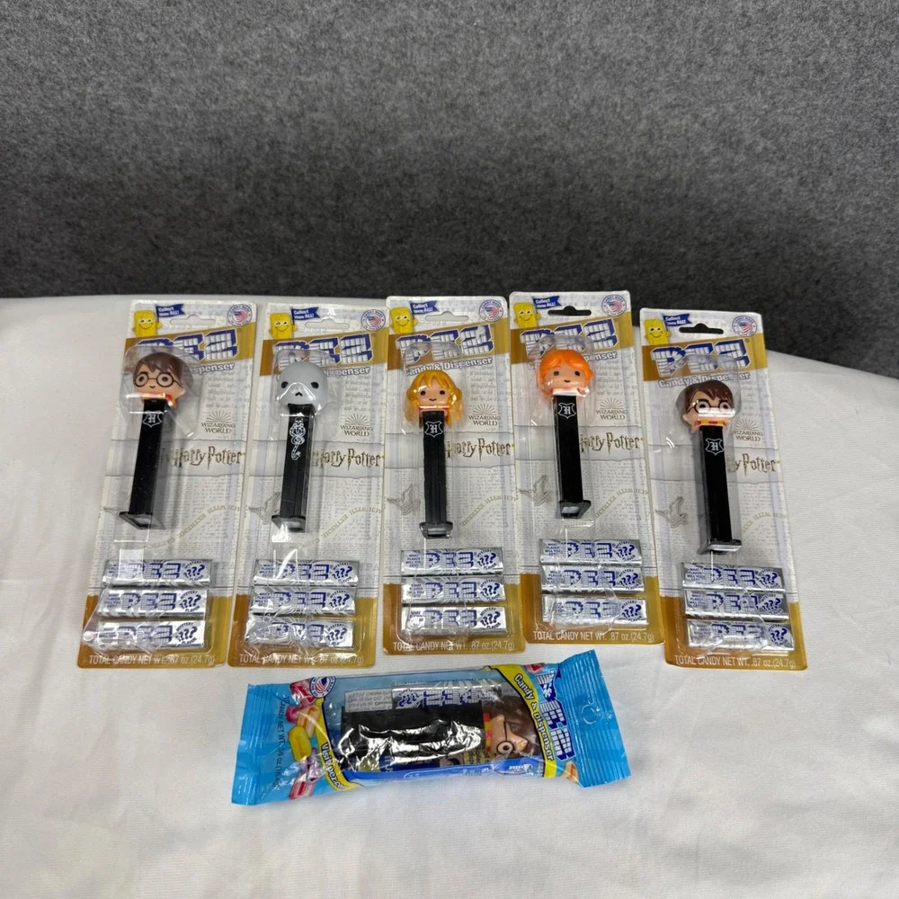 Harry Potter PEZ Dispenser Lot of 6 Voldemort Hermione Ron New Sealed Mystery